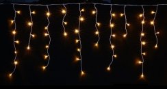 LUMA LED Pioggia luminosa natalizia 648 LED 20m cavo di alimentazione 5m IP44 bianco caldo con un timer