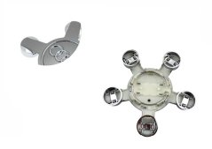 Krytky kol, pokličky na kola AUDI 135mm šedá matná 4F0601165N