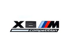 BMW X 6 competetion Schriftzug 170mm Schwarz