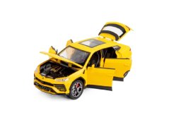 Lamborghini Urus modelo de metal juguete batería luces sonido 1:24 Blanco