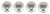 Wheel center caps DACIA 60mm silver chrome