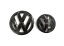 VW PASSAT CC (2019-2020) voor- en achterembleem, logo (14cm en 11,1cm) - zwart glanzend