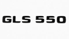 Mercedes nápis  GLS550 - černý lesklý 202mm