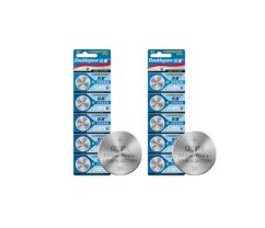 10x DOUBLEPOW CR2450 3V lithium batteries
