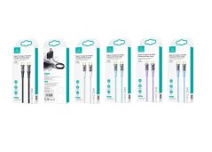 USAMS US-SJ574 Type-C / USB-C į Type-C / USB-C PD 100W įkrovimo Cata aliuminio lydinio kabelio ilgis: 120 cmm baltas