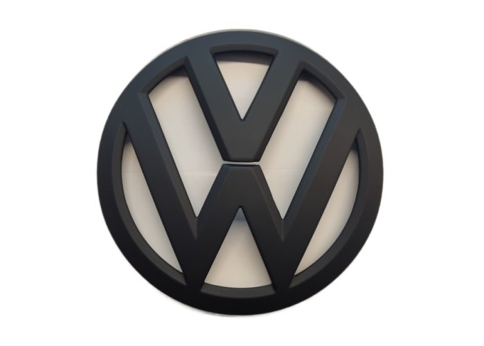 VW GOLF VII (2012-2022) badge foran, logo (13,5 cm) - sort mat 5G0853601