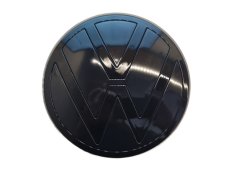VW GOLF VIII (2019-) främre märke, logotyp (13,7cm) - svart blank