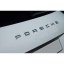 PORSCHE sign with template - black matte (39.5x2.2cm)