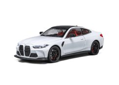 BMW M4 metal model jucărie baterie lumini sunet 1:24 Alb