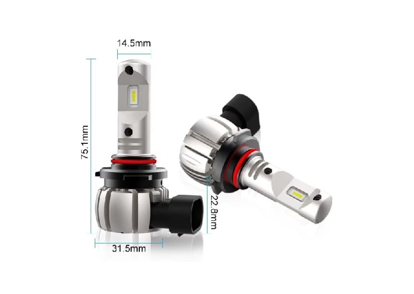 9005 LED bulbs for headlights 50W 10-30V/60V Canabus 12000LM, up to 200% more brightness