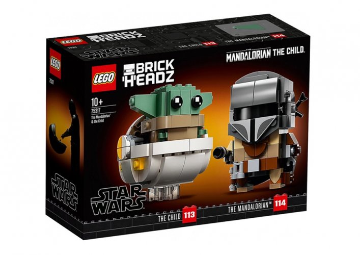 LEGO BrickHeadz 75317 Der Mandalorianer und das Kind