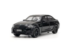BMW 320i metalmodel legetøjsbatterilygter lyder 1:32 Sort