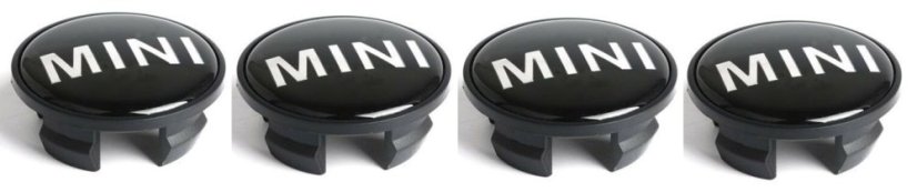 4pcs Wheel center caps Mini Cooper Clubman 54mm black glossy 3131171069