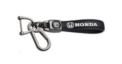 HONDA přívěsek na klíče, klíčenka, černá kůže