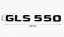 Mercedes lettering GLS550 - glossy black 202mm