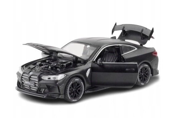 BMW M4 metal model toy battery lights sound 1:32 black
