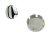 Wheel center cap HONDA 58mm silver black 44732-S5P-A01