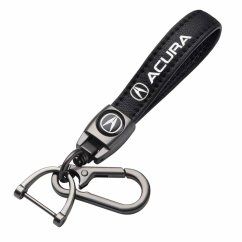 ACURA key fob, keychain black leather