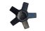 4pcs VW Volkswagen wheel center cap 166 mm black