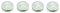4pcs Wheel center caps PEUGEOT 60mm silver chrome 542183