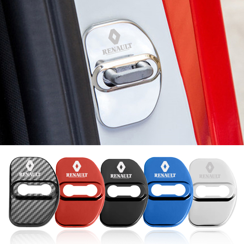 4 pcs RENAULT Protective cover for the door latch- silver