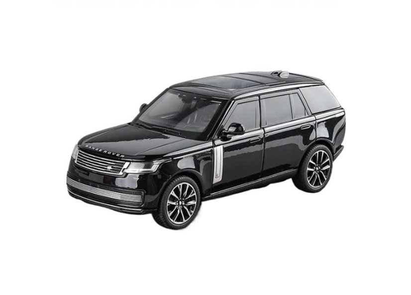 Range Rover SV metalen model speelgoedbatterijverlichting klinkt 1:32 Zwart