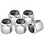 4 pcs AUDI valve caps, valve covers silver/chrome