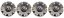 4pcs VW Volkswagen wheel center cap 151mm silver