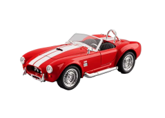 Ford Shelby Cobra 427 SC metalowy model zabawkowego światła na akumulator dźwięk w skali 1:22 w kolorze Czerwonym
