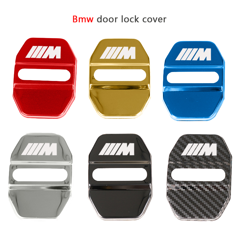 4 pcs BMW M Protective cover for the door latch- silver