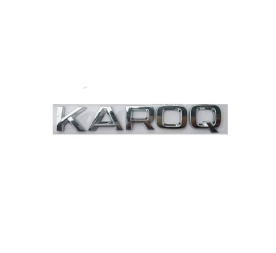 Scritta KAROQ - cromo lucido 170mm