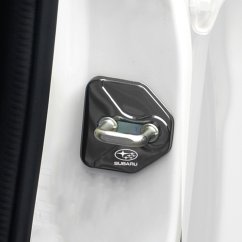 4 pcs SUBARU Protective cover for the door latch- black glossy