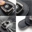 AUDI leather holder for glasses for the screen, holder for glasses - black leather-KOPIE