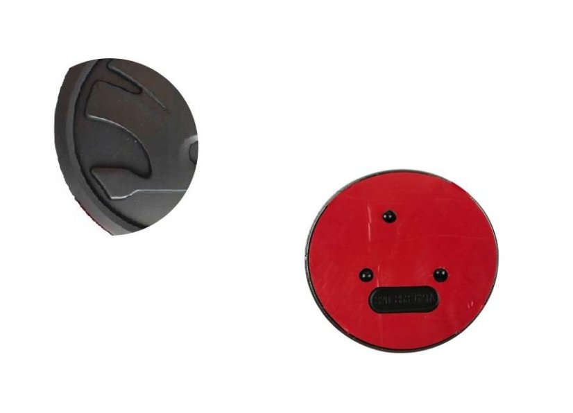 Emblem, ŠKODA 90mm matt black 5JA853621 32D853621A