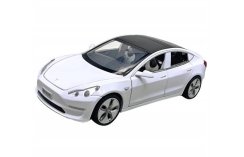 Tes modell 3 leksak metall modell batteridrivna lampor ljud 1:32 vit