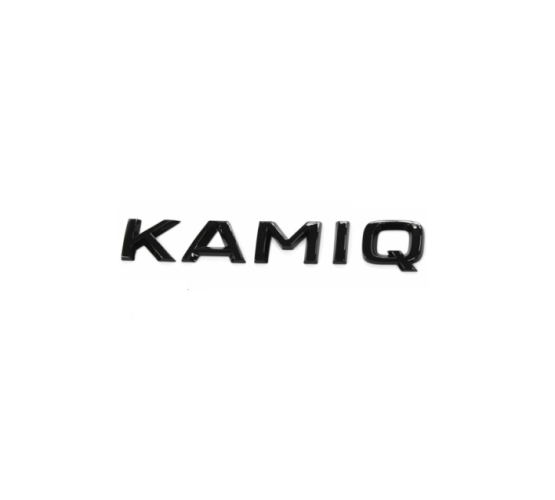 Inscription KAMIQ - noir brillant 147mm