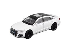 Audi A8 metalen model speelgoedbatterijverlichting klinkt 1:32 Wit