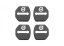 4 pcs VOLVO Protective cover for the door latch- black glossy
