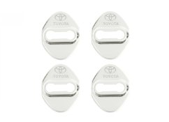 4 pcs TOYOTA Protective cover for the door latch- silver