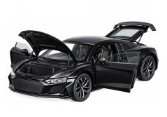 Audi R8 metalni model igračke svjetla baterije zvuk 1:32 Crna