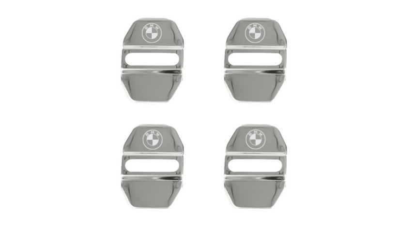 4 pcs BMW Protective cover for the door latch- silver