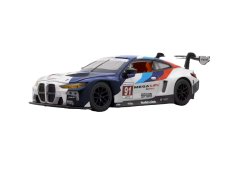BMW M4 GTR kovinski model igrače luči baterije zvok 1:24 Modra