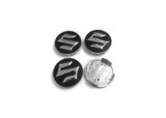 Wheel center cap SUZUKI wheel cover 54mm black matt chrome