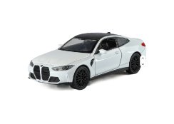 BMW M4 μεταλλικό μοντέλο παιχνιδιών φώτα μπαταρίας ήχο 1:32 Λευκό