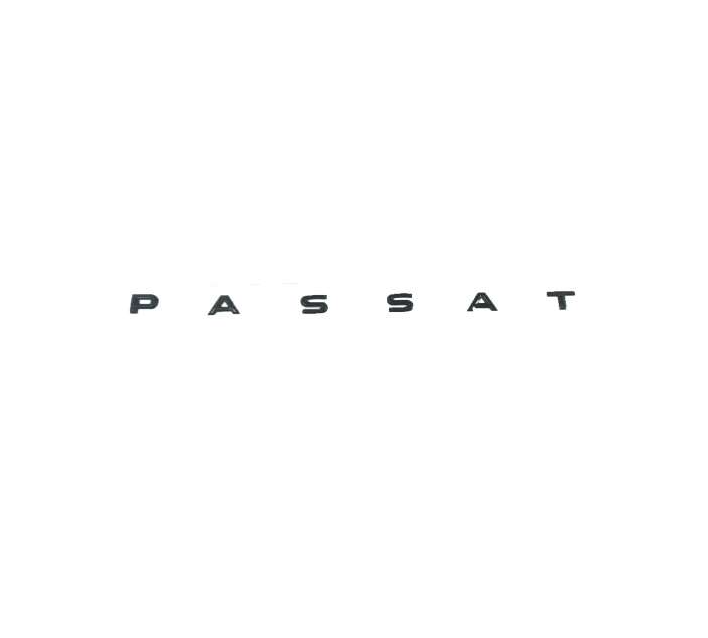 PASSAT inscription - black glossy 20x260mm