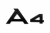 Audi A4 rear door lettering - glossy black