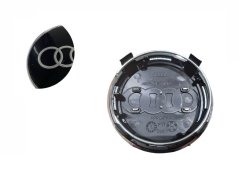 Tappo centrale ruota AUDI 77mm nero lucido 4L0601170