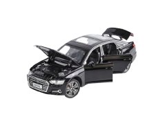 Audi A6 metalen model speelgoedbatterijverlichting klinkt 1:32 Zwart