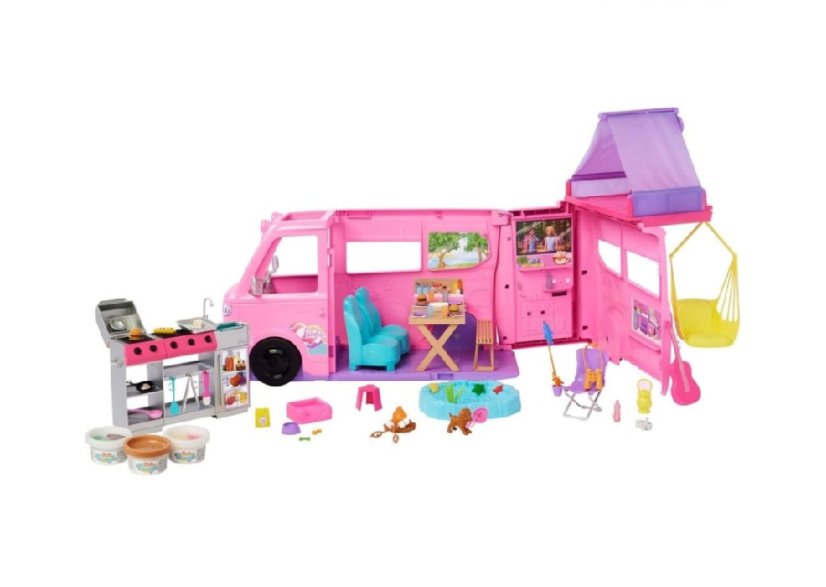 Mattel Barbie Droomcaravan met tent HRJ78
