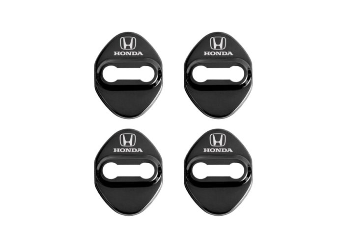 4 pièces HONDA Capot de protection du loquet de porte- noir brillant